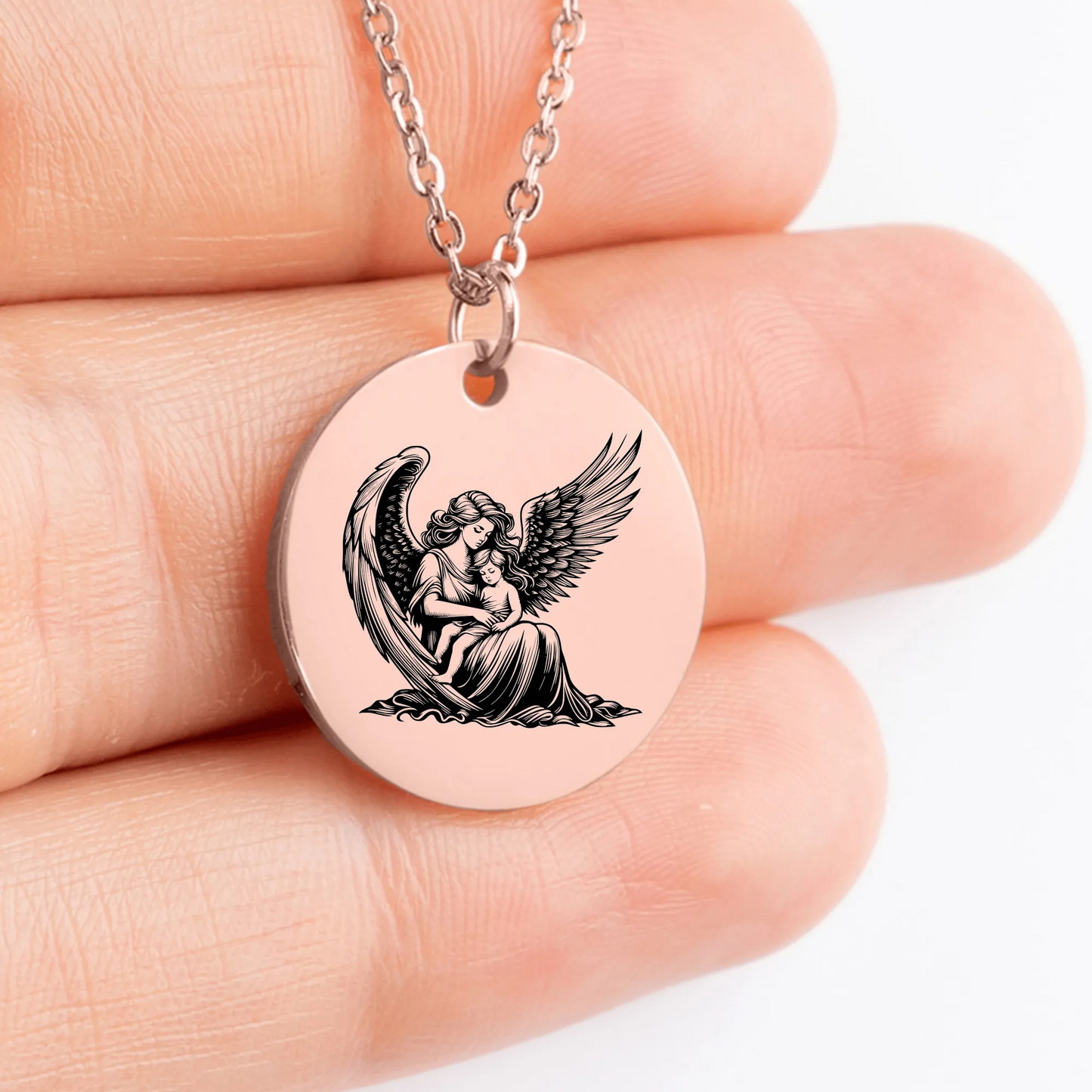 Unique gift idea with Guardian Angel medallion for loved ones