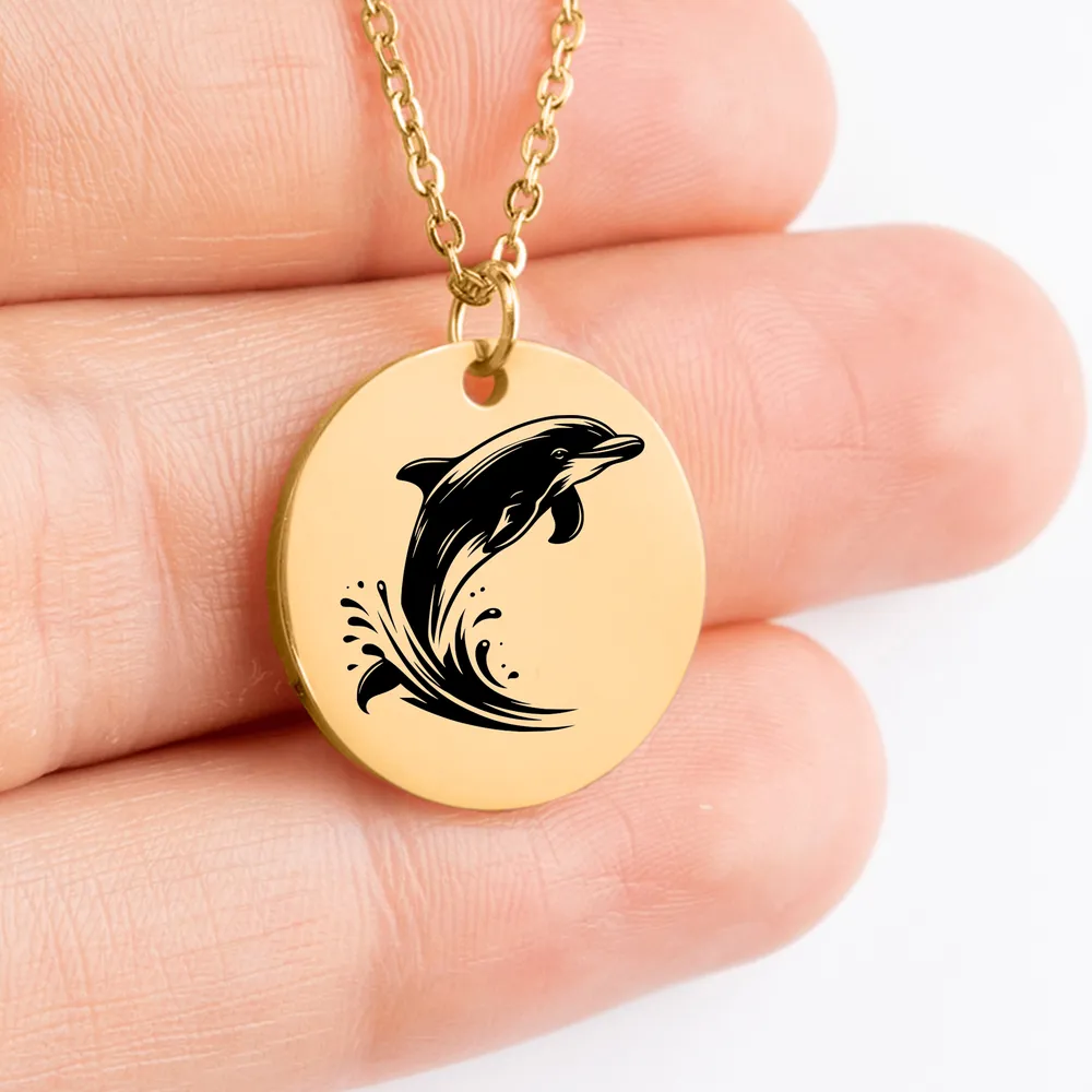 Stunning dolphin pendant necklace with intricate details for a special gift