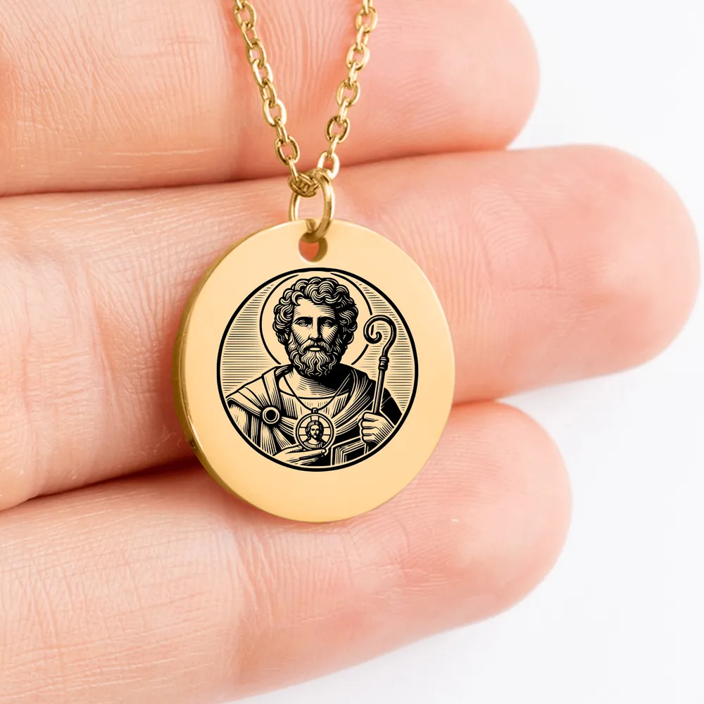 Trendy Saint Jude pendant for personalized gift