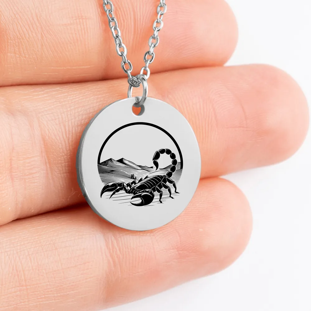 Custom Scorpion Charm Necklace - Unique Jewelry Gift Idea