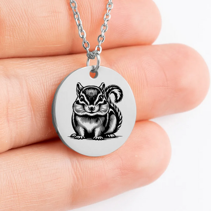 Handcrafted chipmunk amulet medallion for sale online