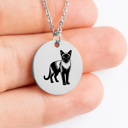 Intricate Siamese Cat charm for her