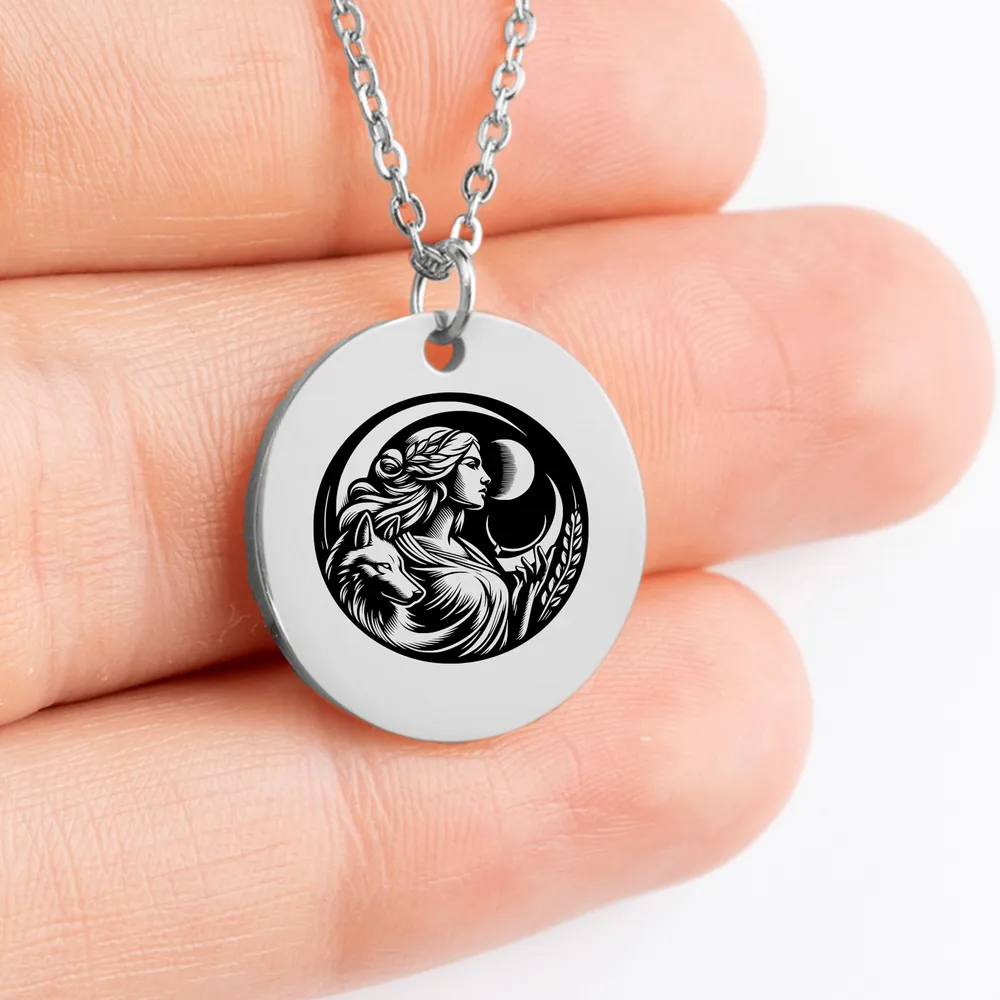 Unique Artemis Goddess amulet charm necklace gift idea