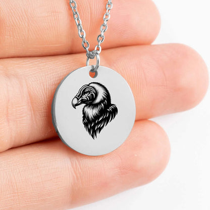 Handcrafted Andean Condor pendant, a symbol of strength and freedom