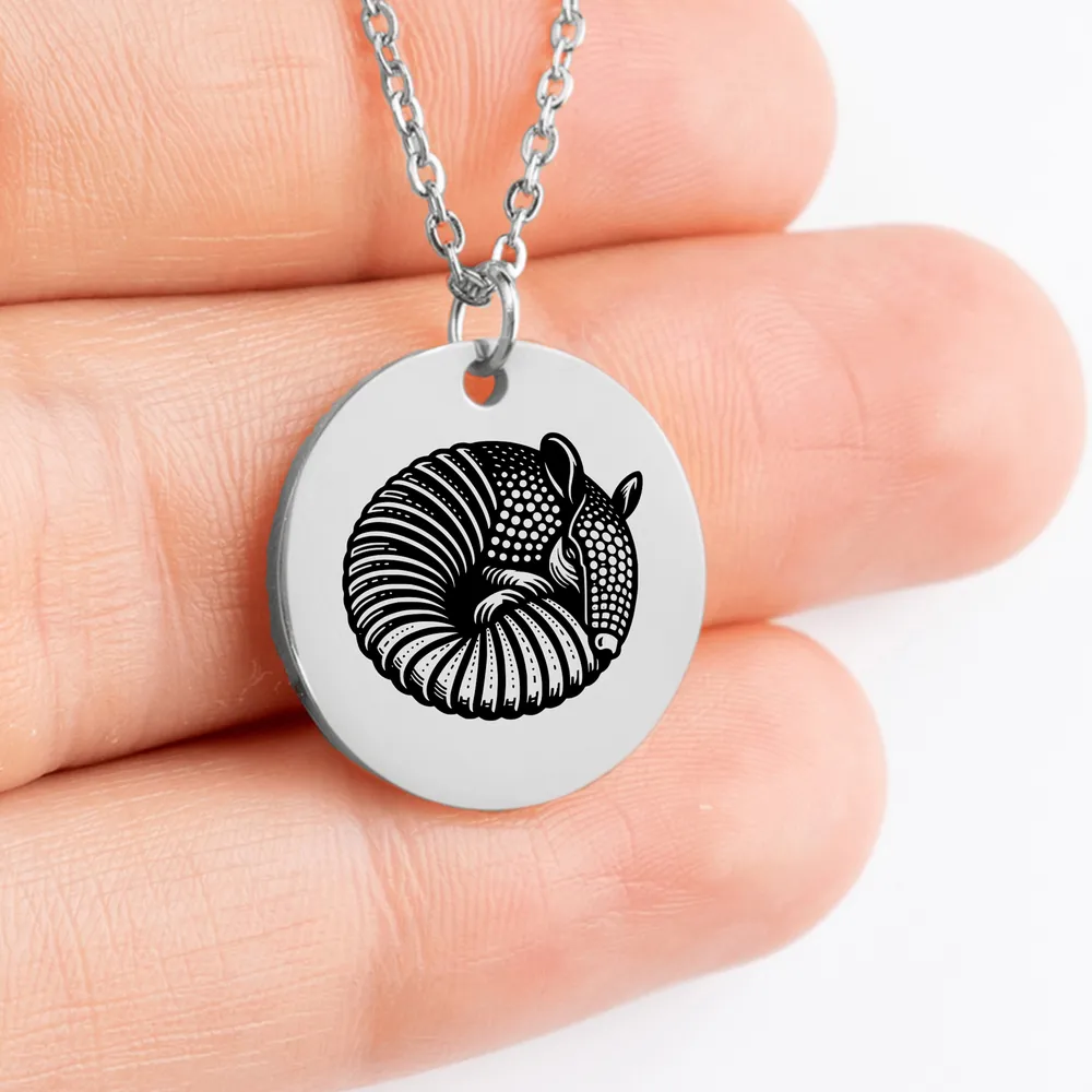 Armadillo themed pendant gift idea for animal lovers