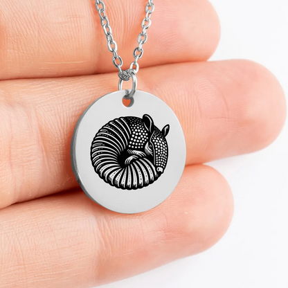 Armadillo themed pendant gift idea for animal lovers