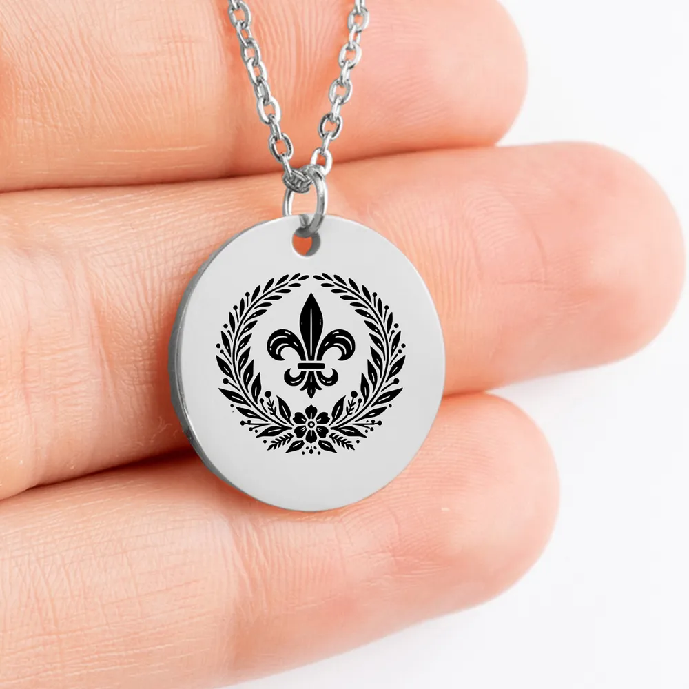 Unique Fleur De Lis pendant for personalized jewelry lovers