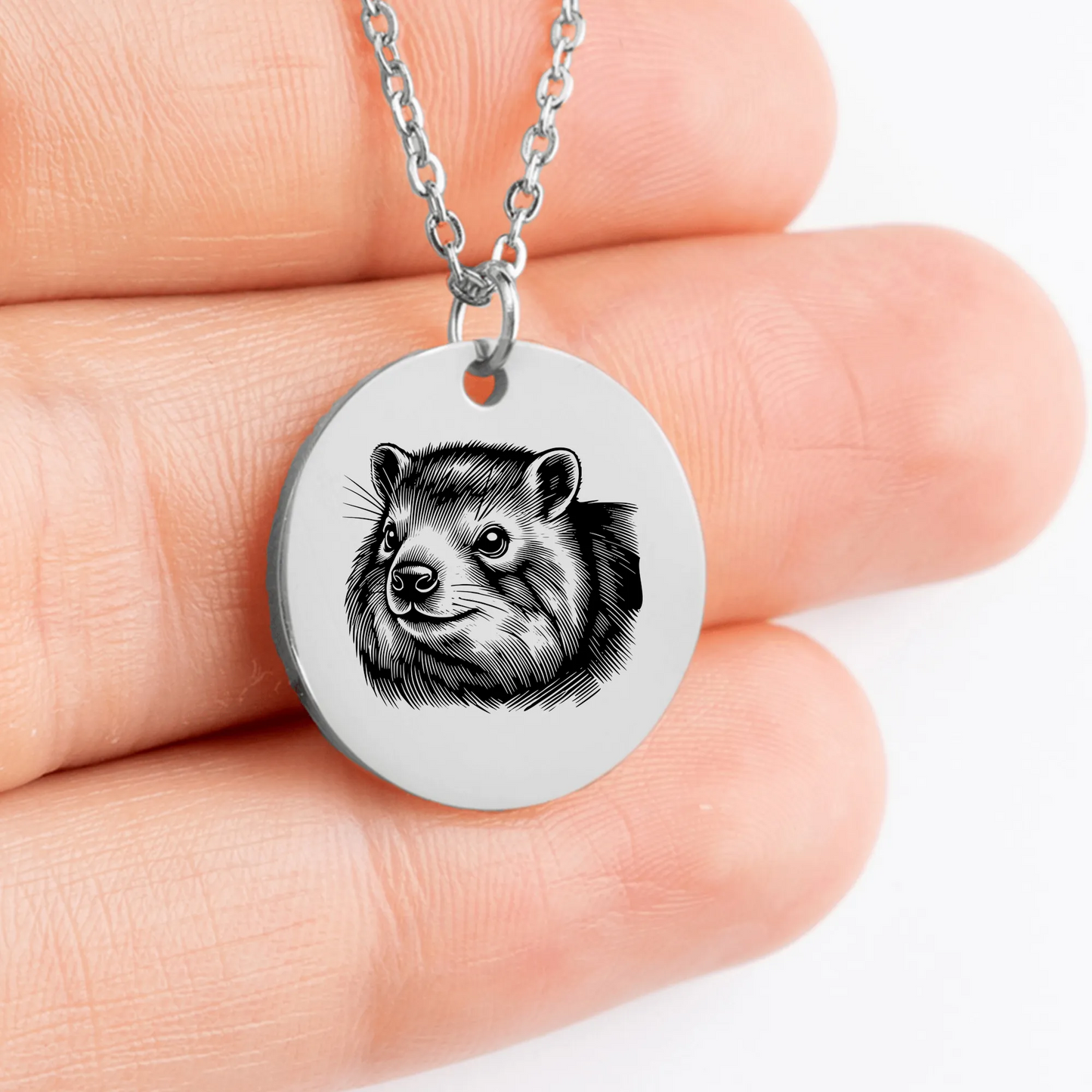 Personalized Rock Hyrax jewelry gift