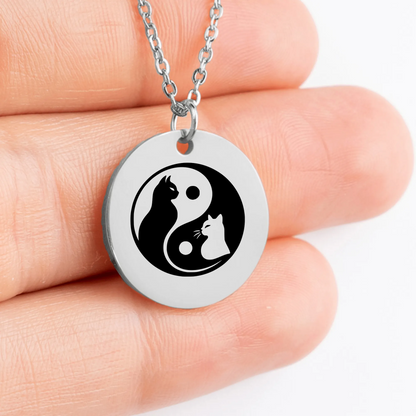 Trendy Yin Yang charm necklace - thoughtful gift for balance and unity