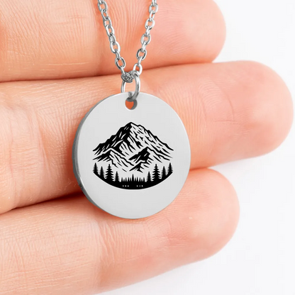 Handcrafted Mount Denali charm necklace for nature lovers and travelers