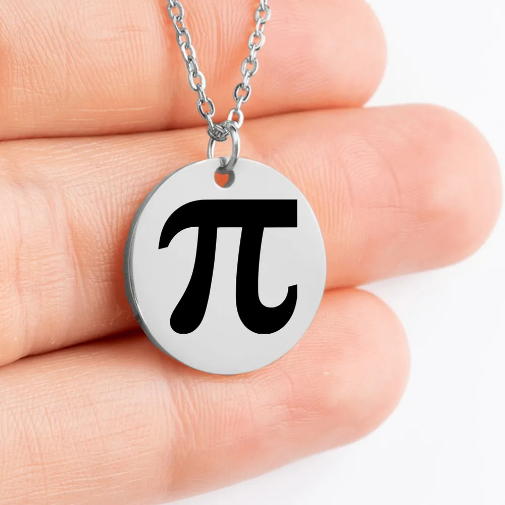 Handcrafted Pi Symbol charm for her