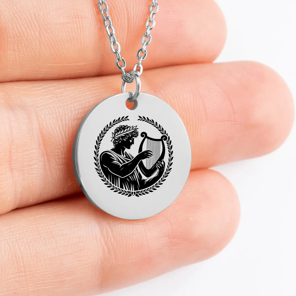 Eye-catching Apollo Greek God pendant necklace for gift idea