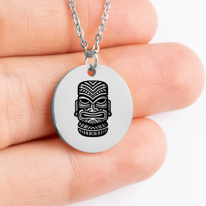 Unique Polynesian Tiki pendant for personalized jewelry gifts