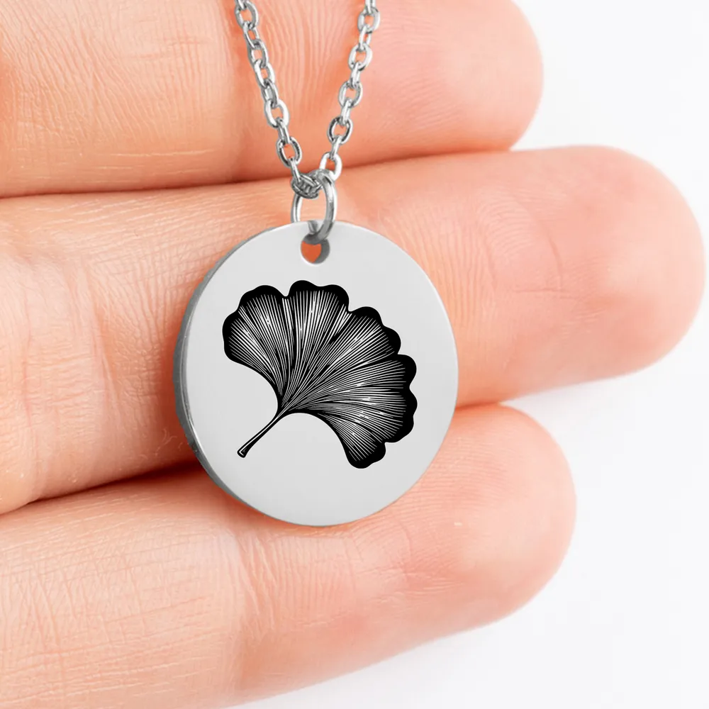 Elegant Ginkgo Charm Pendant Necklace for Women