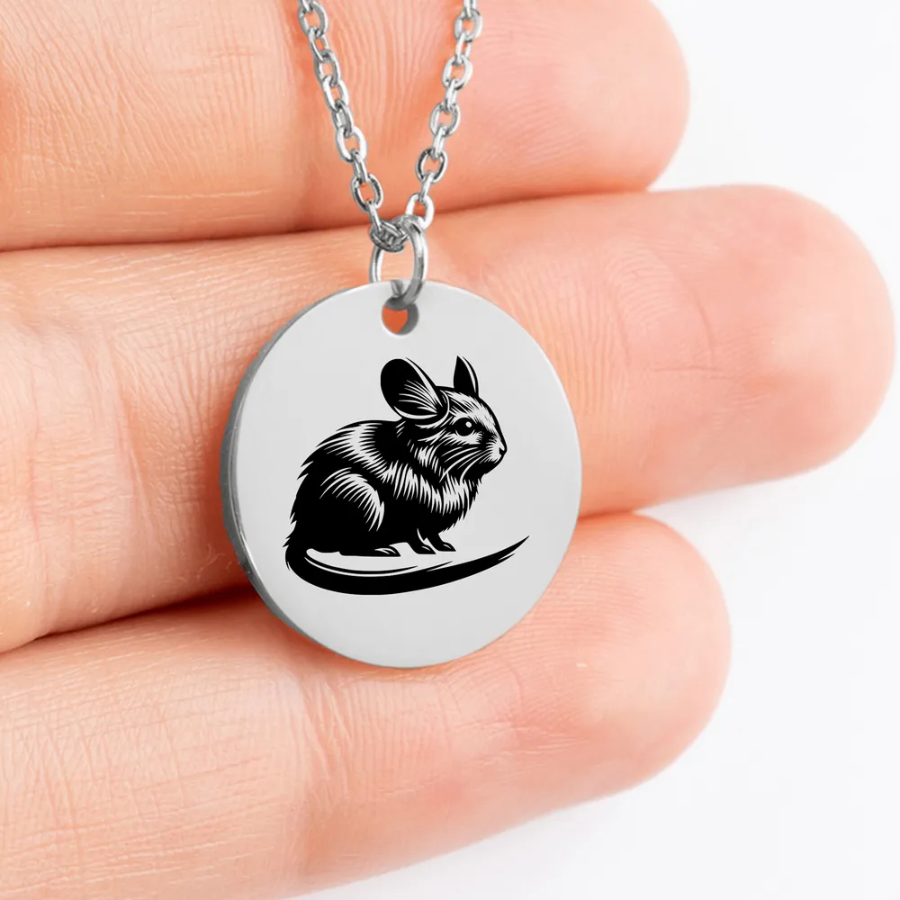 Personalized Jerboa amulet medallion jewelry with charm