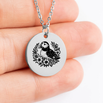 Unique Puffin Amulet Pendant - Custom Jewelry Gift