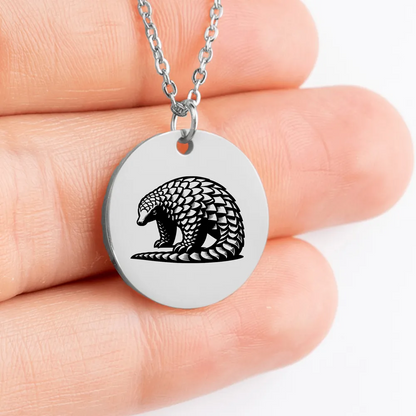 Exquisite Pangolin Pendant - Unique Amulet Necklace