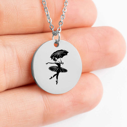 Personalized ballet dancer charm jewelry gift idea