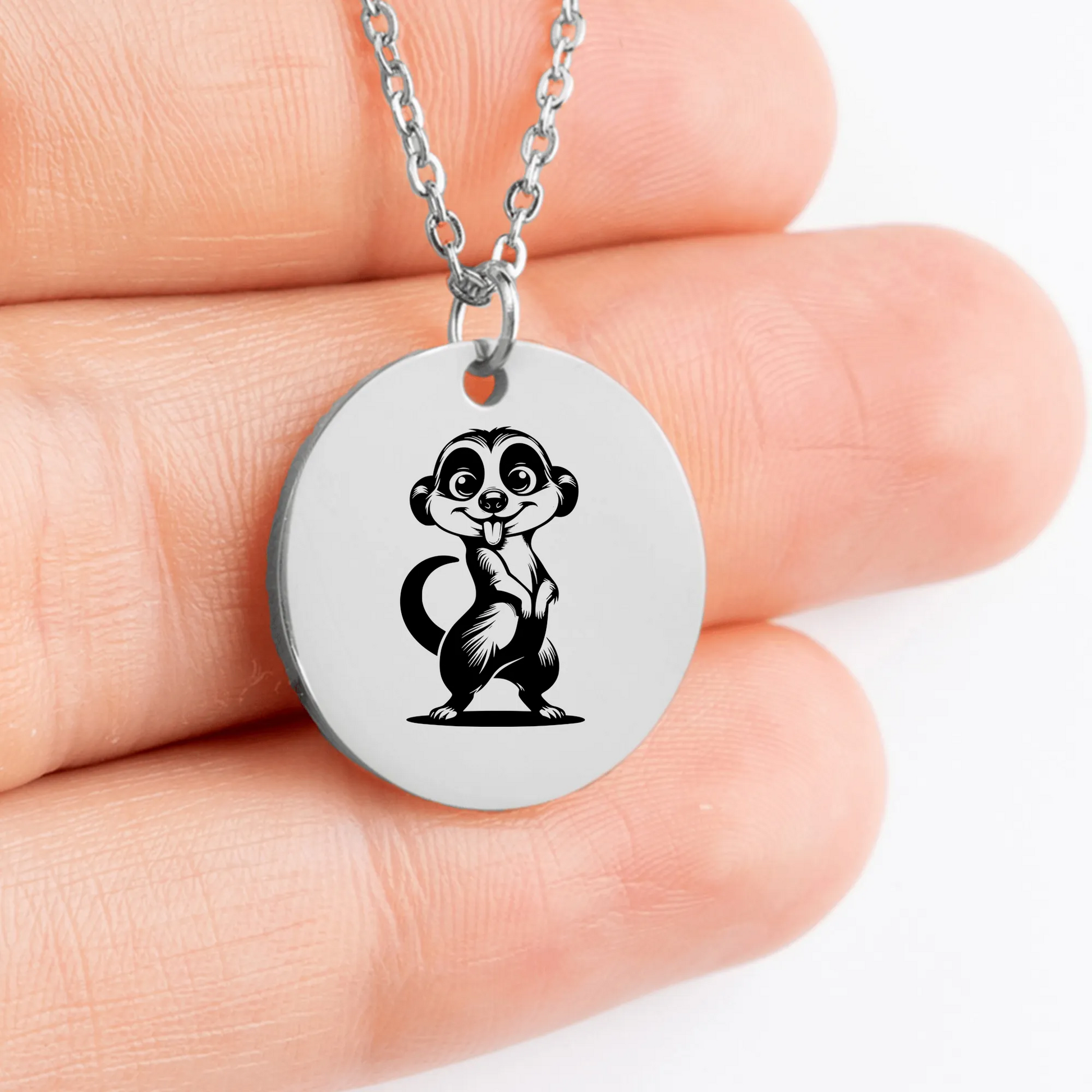 Suricata themed personalized pendant gift idea