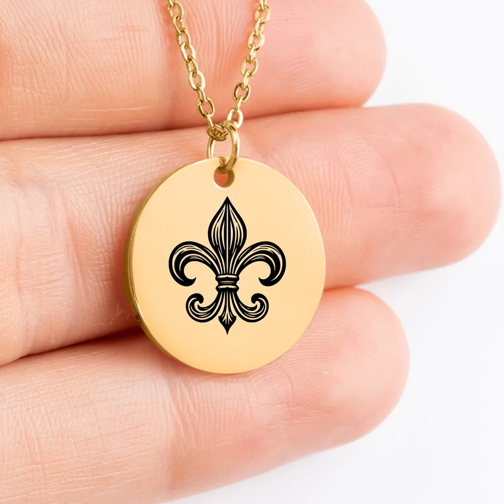 Custom Fleur De Lis amulet necklace as the perfect gift idea