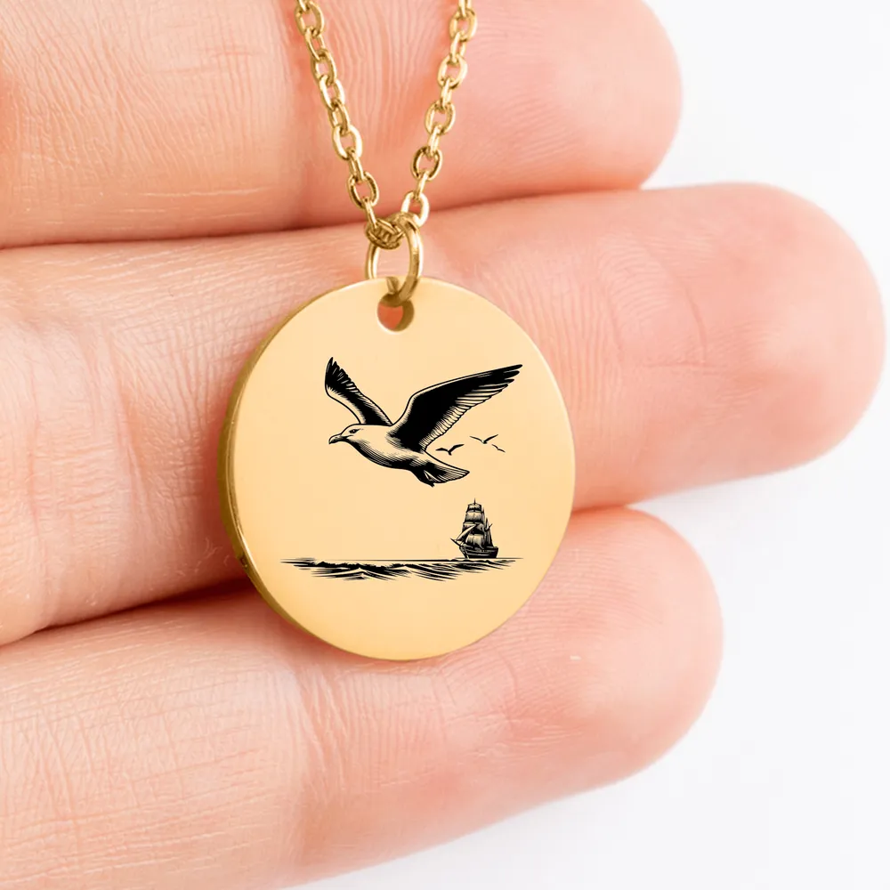 Seagull charm necklace - Handcrafted jewelry perfect for any occasion