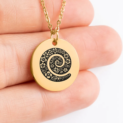 Elegant Koru amulet necklace for women and men