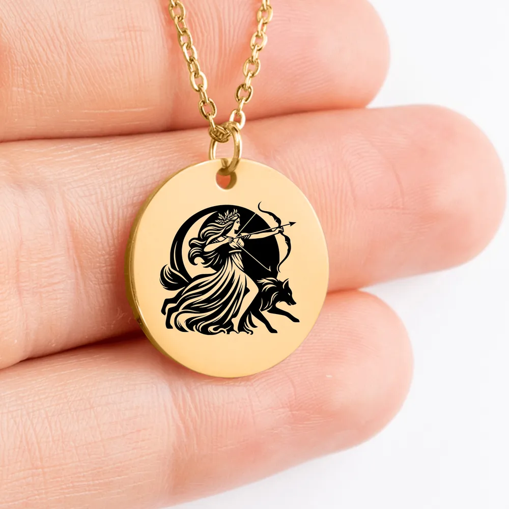 Custom Artemis Goddess pendant jewelry for women