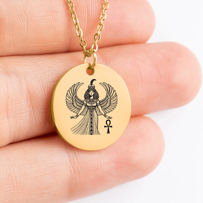 Unique gift idea: Maat Goddess Necklace for women