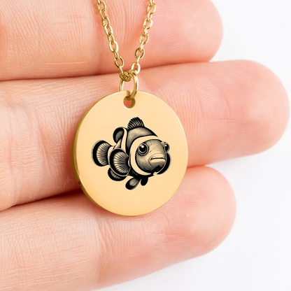 Exquisite Clownfish pendant necklace for a one-of-a-kind look