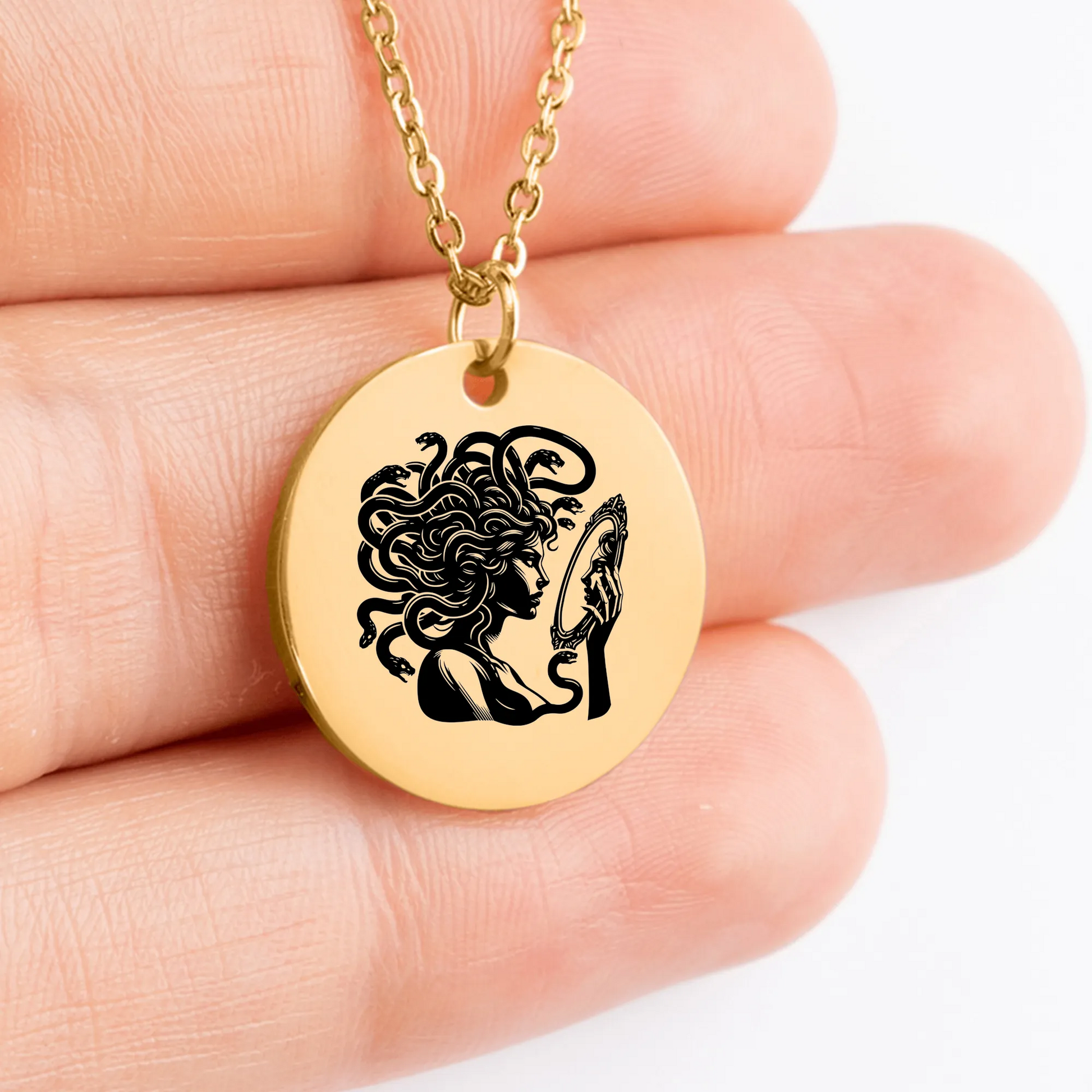 Stylish Medusa charm pendant - Fashionable accessory for any outfit