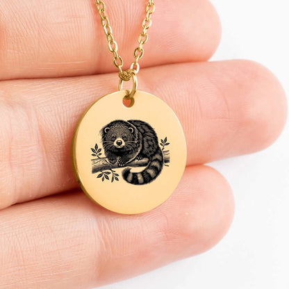 Binturong charm necklace - Personalized pendant for unique gifts