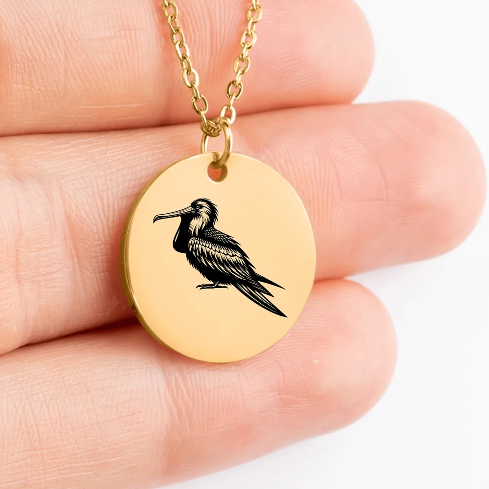 Personalized Frigatebird amulet necklace for gift giving