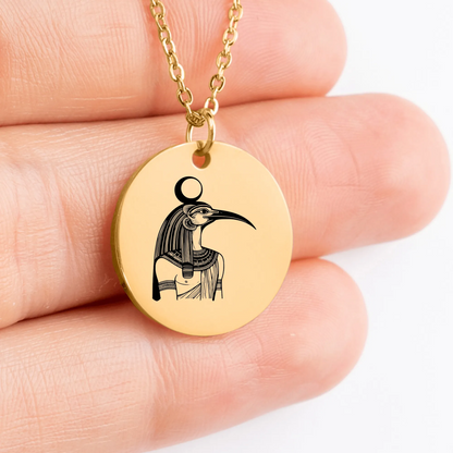 Personalized amulet medallion charm for Thoth God worshippers