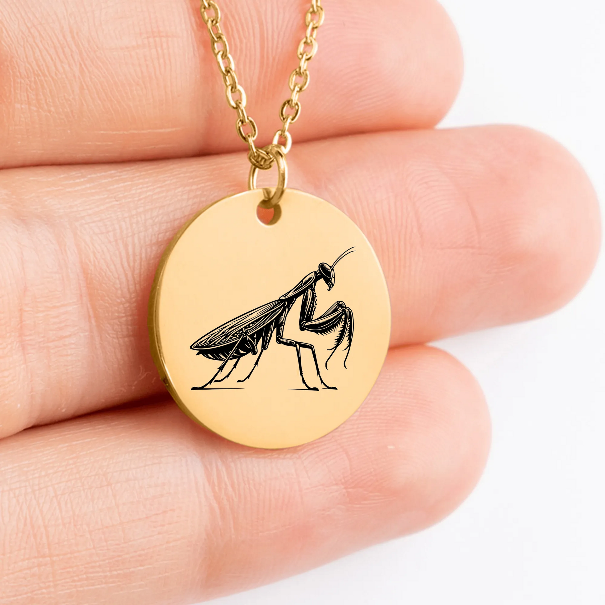 Exquisite Mantis themed necklace for elegant personalized jewelry