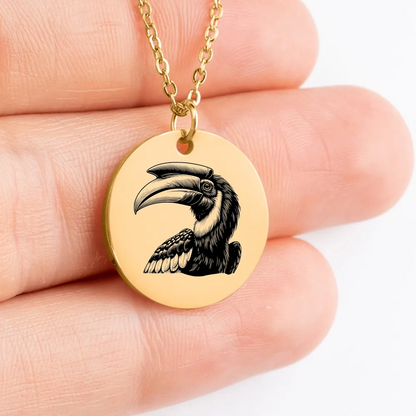 Exquisite Hornbill jewelry piece, a symbol of strength and grace