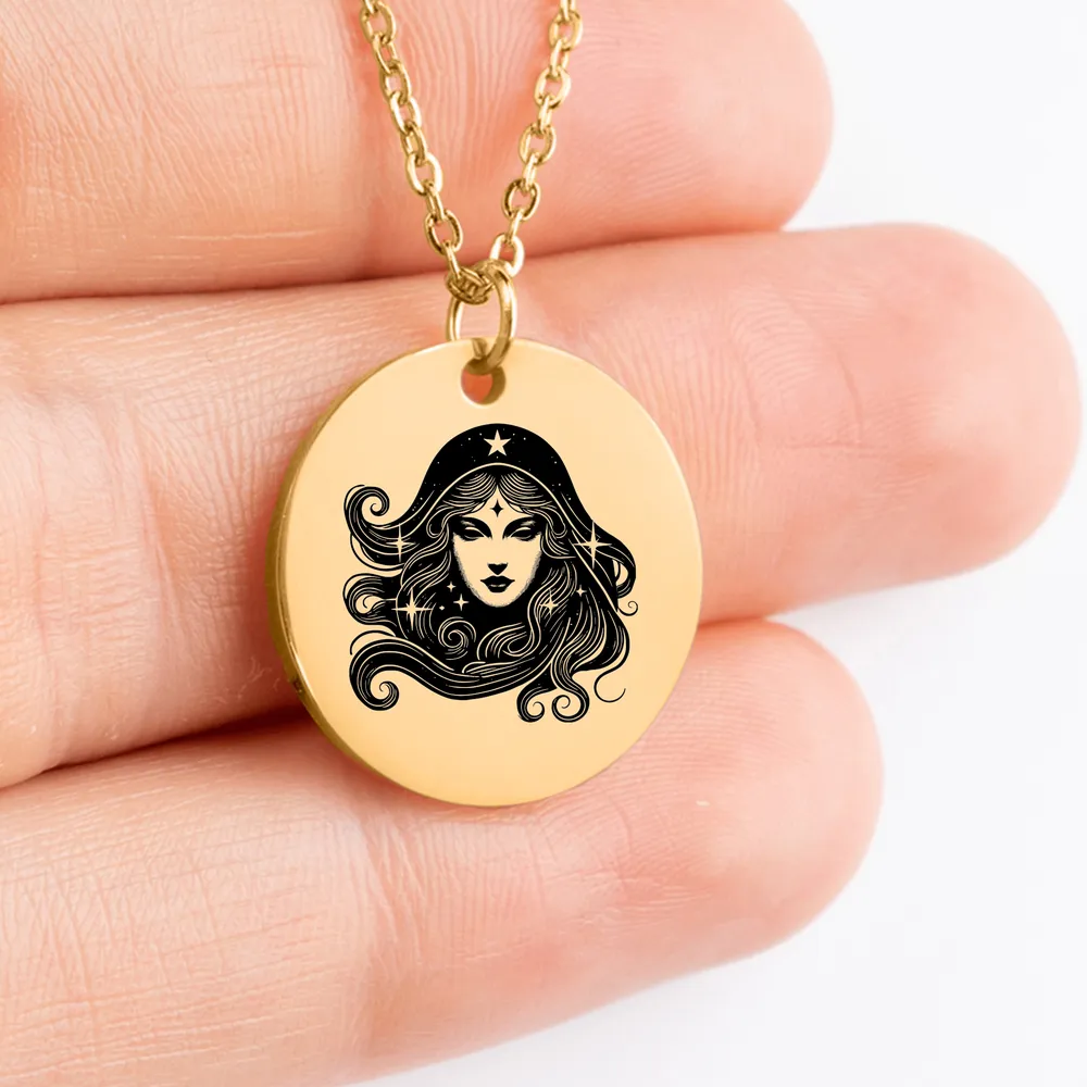 Nyx Greek Mythology personalized pendant gift idea