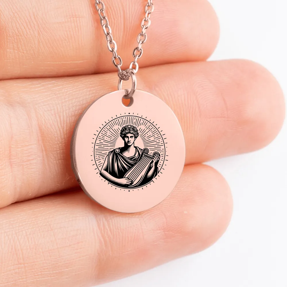 Eye-catching Apollo Greek God pendant necklace for gift idea