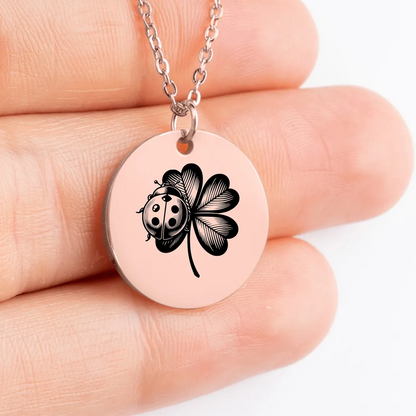 Ladybug Jewelry Gift - Customized Amulet Necklace for Women