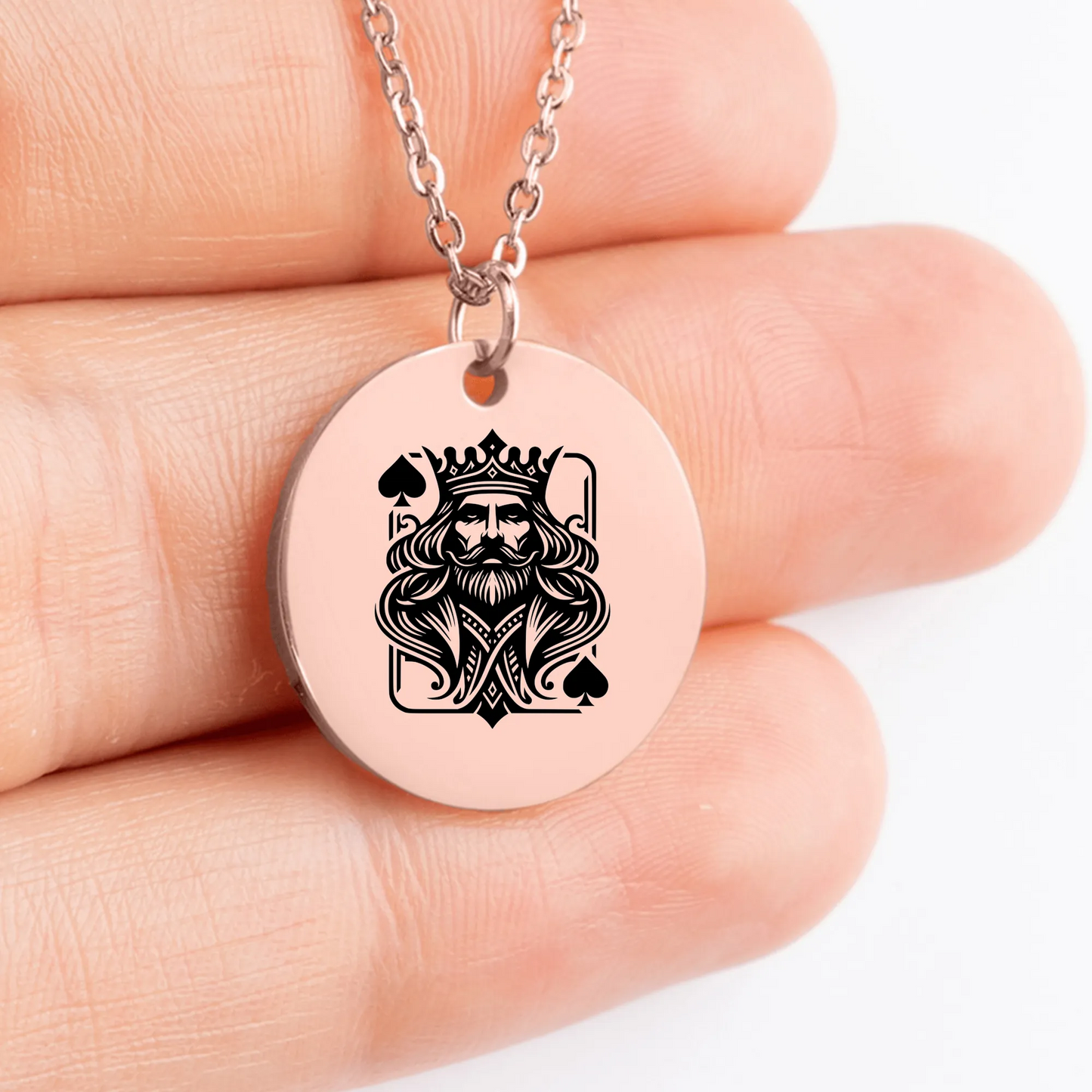 King Of Spades jewelry for card game enthusiasts