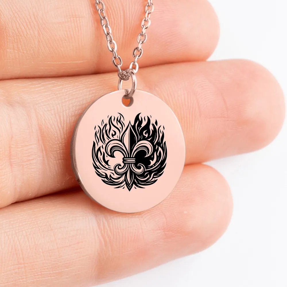 Unique Fleur De Lis pendant for personalized jewelry lovers