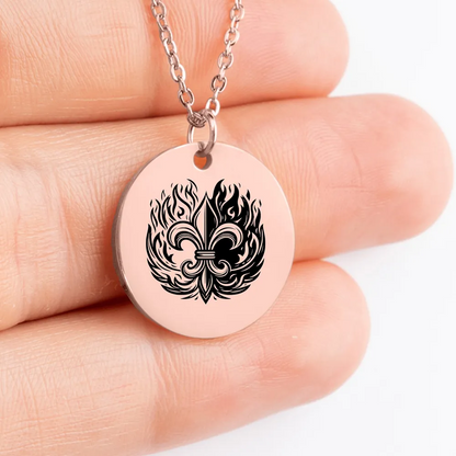 Unique Fleur De Lis pendant for personalized jewelry lovers