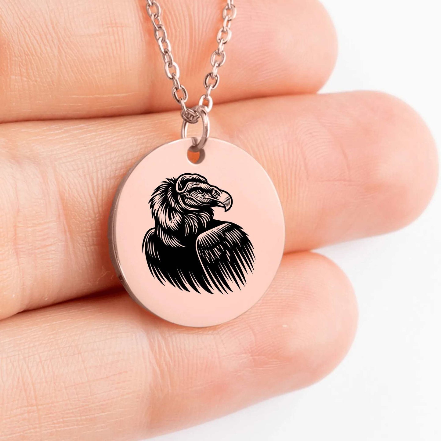 Stunning Andean Condor amulet necklace, perfect custom gift idea