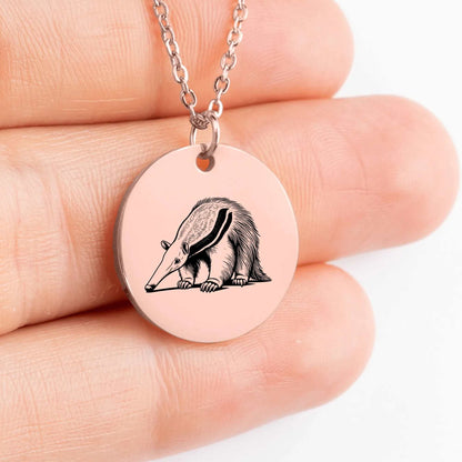 Cute Anteater charm necklace for animal lovers