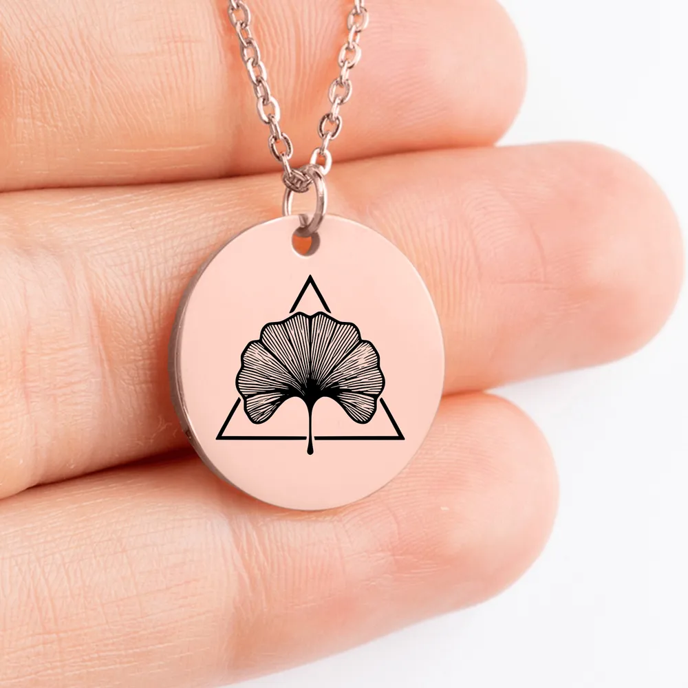 Elegant Ginkgo Charm Pendant Necklace for Women