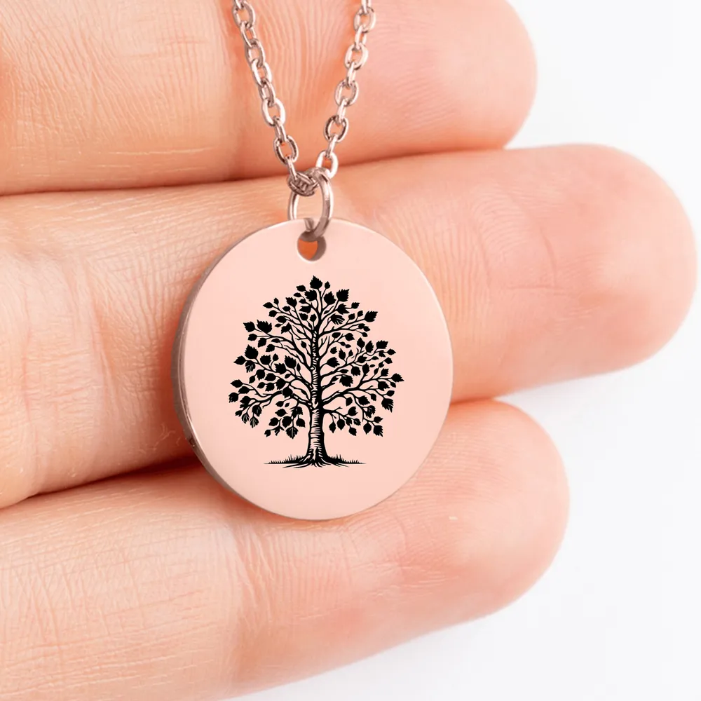 Unique personalized Alder Tree amulet necklace gift idea