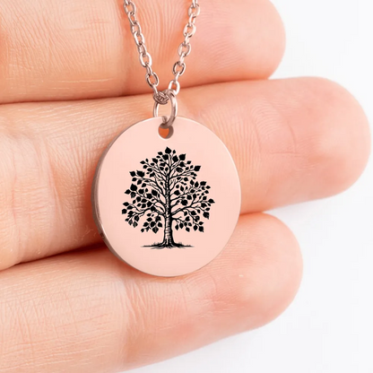 Unique personalized Alder Tree amulet necklace gift idea