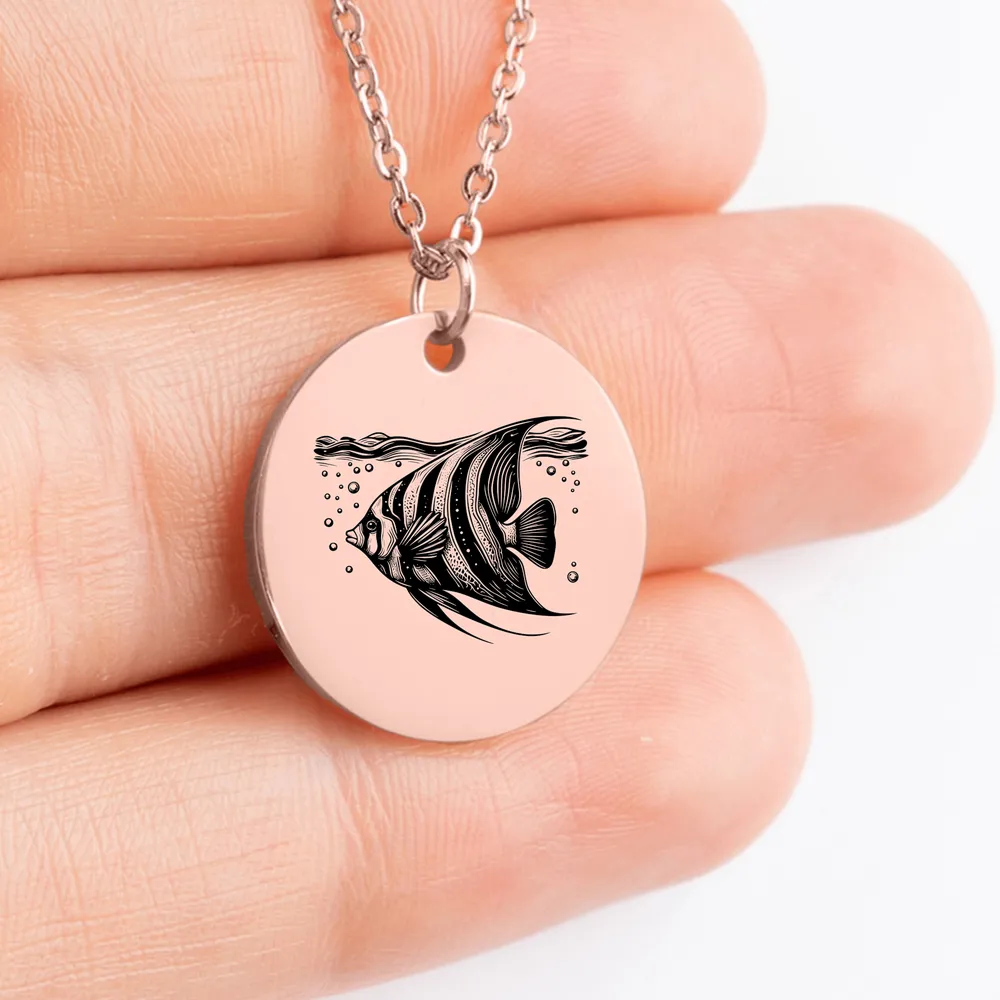 Unique Angelfish charm jewelry for gift ideas