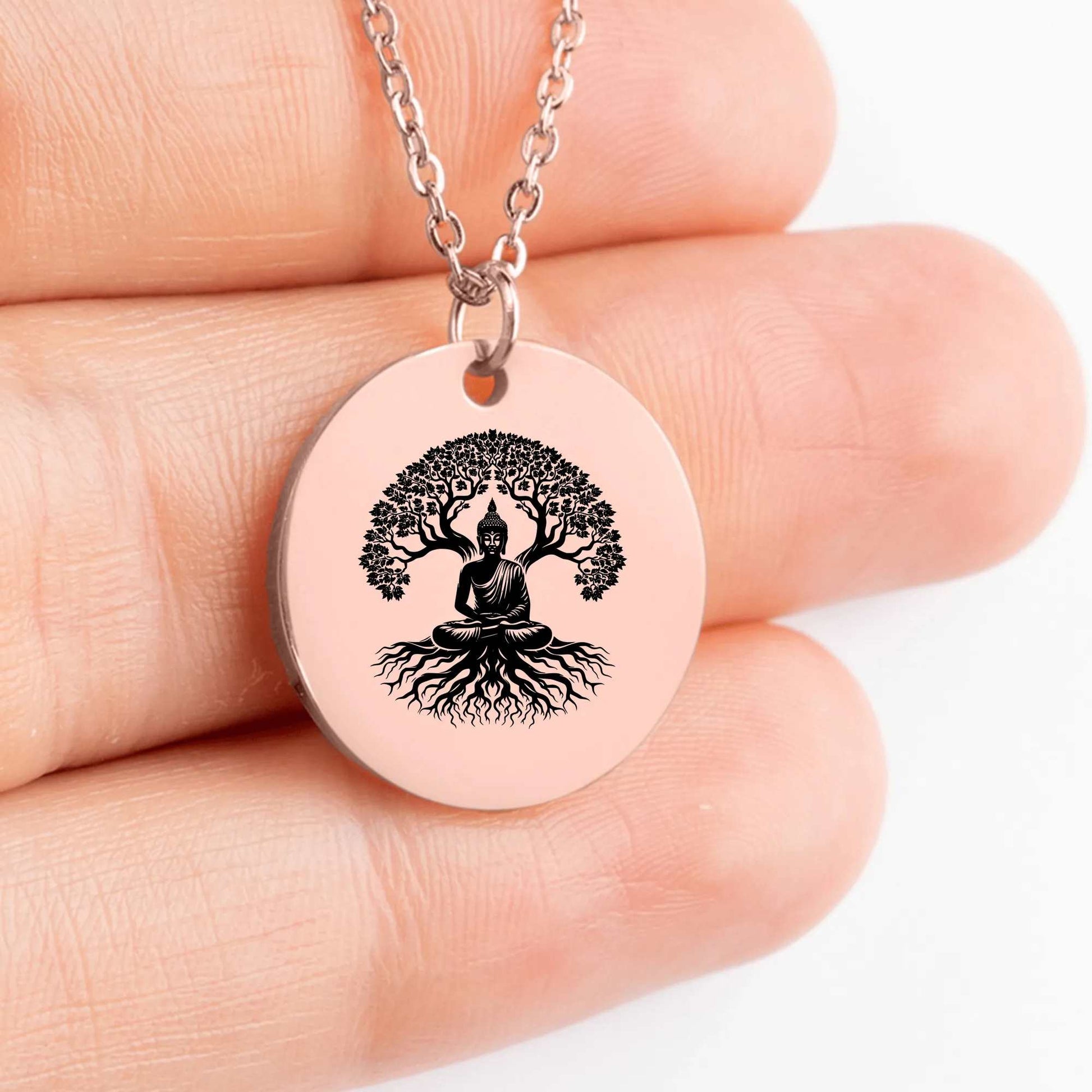 Unique Buddha amulet necklace charm for spiritual jewelry