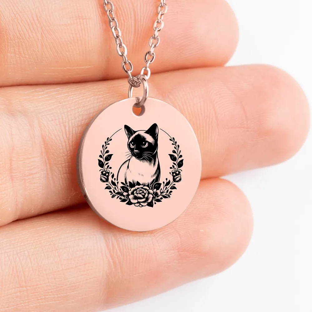 Intricate Siamese Cat charm for her