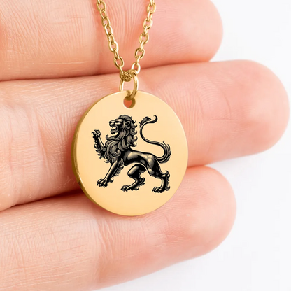 Unique Lion Rampant pendant for custom jewelry lovers